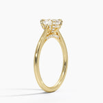 Adorned Dawn Diamond Ring Yellow Gold 18k Cushion Engagement Ring