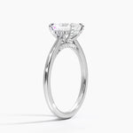 Adorned Dawn Diamond Ring Platinum Radiant Engagement Ring