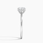 Adorned Dawn Diamond Ring Platinum Round Engagement Ring