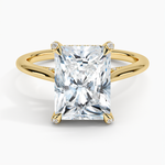 Adorned Dawn Diamond Ring Yellow Gold 18k Radiant Engagement Ring