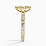 Luxe French Pavé Perfect Fit Diamond Ring (1/2 ct. tw.) Yellow Gold 18k Marquise Engagement Ring