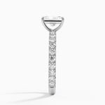 Luxe French Pavé Perfect Fit Diamond Ring (1/2 ct. tw.) Platinum Radiant Engagement Ring