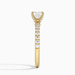 Adorned Amelie Diamond Ring Yellow Gold 18k Asscher Engagement Ring