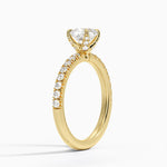 Adorned Amelie Diamond Ring Yellow Gold 18k Cushion Engagement Ring