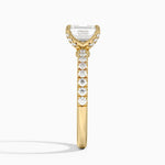 Adorned Amelie Diamond Ring Yellow Gold 18k Emerald Engagement Ring