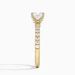 Adorned Amelie Diamond Ring Yellow Gold 18k Princess Engagement Ring
