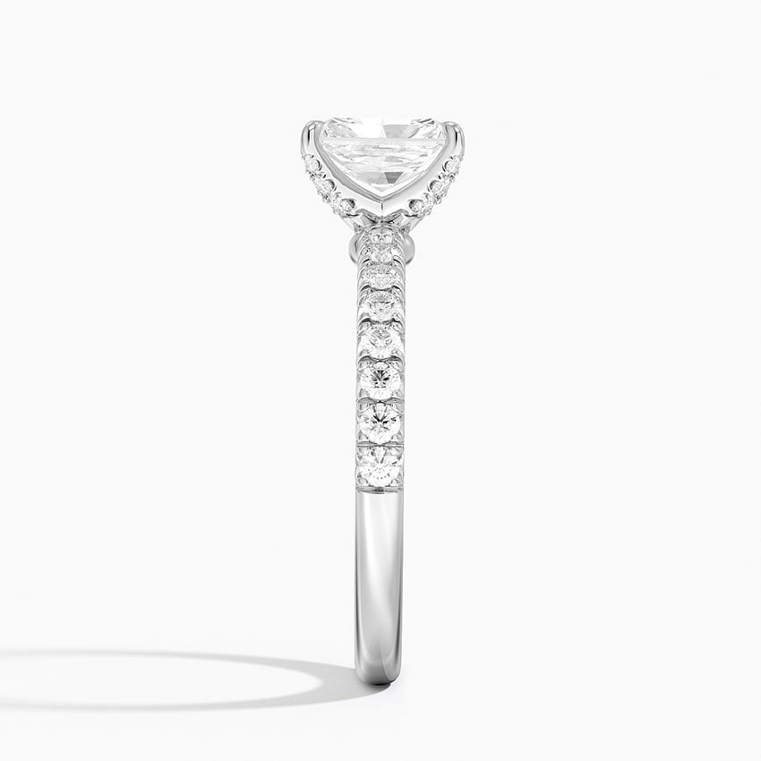 Adorned Amelie Diamond Ring Platinum Radiant Engagement Ring