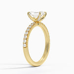 Adorned Amelie Diamond Ring Yellow Gold 18k Radiant Engagement Ring