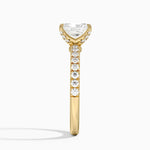 Adorned Amelie Diamond Ring Yellow Gold 18k Radiant Engagement Ring
