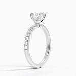Adorned Amelie Diamond Ring Platinum Round Engagement Ring
