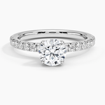 Adorned Amelie Diamond Ring Platinum Round Engagement Ring
