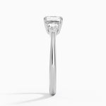 Shield Cut Three Stone Diamond Ring (1/4 ct. tw.) Platinum Asscher Engagement Ring
