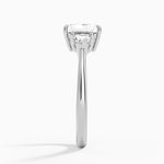 Shield Cut Three Stone Diamond Ring (1/4 ct. tw.) Platinum Radiant Engagement Ring