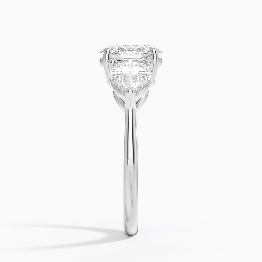 Luxe Opera Three Stone Diamond Ring (1 1/3 ct. tw.) Platinum Oval Engagement Ring