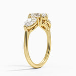 Luxe Opera Three Stone Diamond Ring (1 1/3 ct. tw.) Yellow Gold 18k Oval Engagement Ring