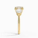 Luxe Opera Three Stone Diamond Ring (1 1/3 ct. tw.) Yellow Gold 18k Oval Engagement Ring