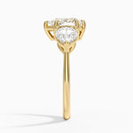 Luxe Opera Three Stone Diamond Ring (1 1/3 ct. tw.) Yellow Gold 18k Pear Engagement Ring