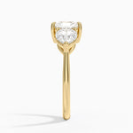Luxe Opera Three Stone Diamond Ring (1 1/3 ct. tw.) Yellow Gold 18k Radiant Engagement Ring