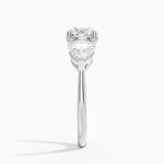 Luxe Opera Three Stone Diamond Ring (1 1/3 ct. tw.) Platinum Round Engagement Ring