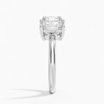 Luxe Rhiannon Three Stone Diamond Ring (1 1/10 ct. tw.) Platinum Asscher Engagement Ring