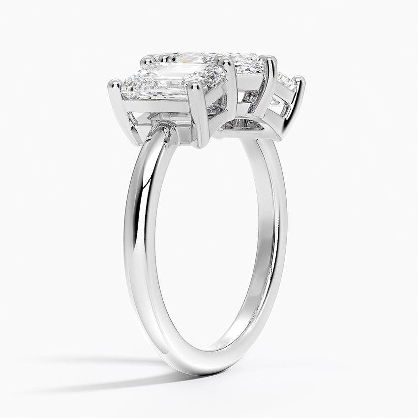 Luxe Rhiannon Three Stone Diamond Ring (1 1/10 ct. tw.) Platinum Marquise Engagement Ring
