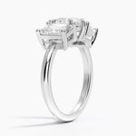 Luxe Rhiannon Three Stone Diamond Ring (1 1/10 ct. tw.) Platinum Pear Engagement Ring