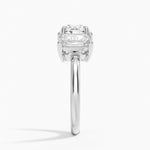 Luxe Rhiannon Three Stone Diamond Ring (1 1/10 ct. tw.) Platinum Round Engagement Ring