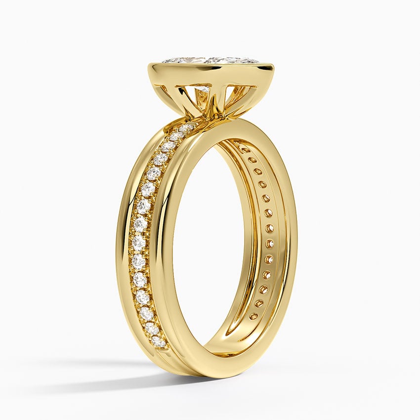Sofia Triple Band Diamond Ring (1/4 ct. tw.) Yellow Gold 18k Marquise Engagement Ring