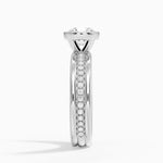 Sofia Triple Band Diamond Ring (1/4 ct. tw.) Platinum Round Engagement Ring