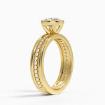 Sofia Triple Band Diamond Ring (1/4 ct. tw.) Yellow Gold 18k Round Engagement Ring