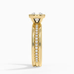 Sofia Triple Band Diamond Ring (1/4 ct. tw.) Yellow Gold 18k Round Engagement Ring