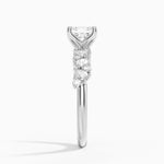 Olivetta Diamond Ring Platinum Asscher Engagement Ring