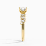 Olivetta Diamond Ring Yellow Gold 18k Asscher Engagement Ring