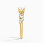 Olivetta Diamond Ring Yellow Gold 18k Cushion Engagement Ring