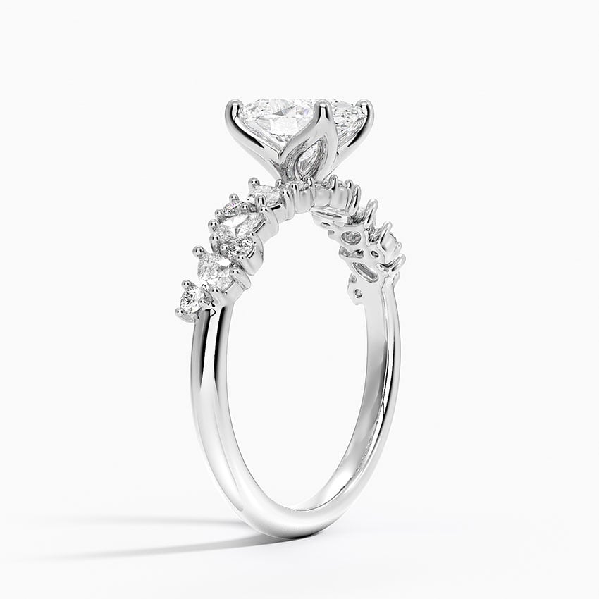 Olivetta Diamond Ring Platinum Oval Engagement Ring