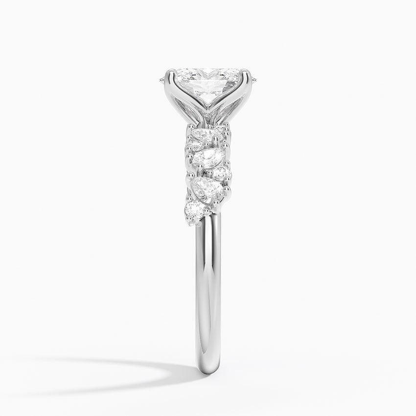 Olivetta Diamond Ring Platinum Oval Engagement Ring