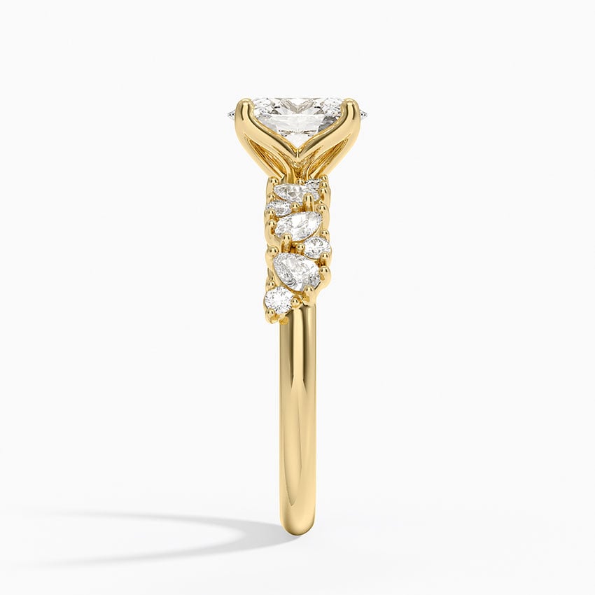 Olivetta Diamond Ring Yellow Gold 18k Oval Engagement Ring