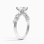 Olivetta Diamond Ring Platinum Radiant Engagement Ring