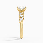 Olivetta Diamond Ring Yellow Gold 18k Radiant Engagement Ring