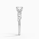 Olivetta Diamond Ring Platinum Round Engagement Ring