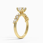 Olivetta Diamond Ring Yellow Gold 18k Round Engagement Ring