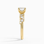 Olivetta Diamond Ring Yellow Gold 18k Round Engagement Ring
