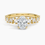 Olivetta Diamond Ring Yellow Gold 18k Oval Engagement Ring