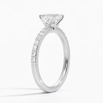 Luxe Elodie Diamond Ring (1/4 ct. tw.) Platinum Asscher Engagement Ring