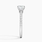 Luxe Elodie Diamond Ring (1/4 ct. tw.) Platinum Asscher Engagement Ring