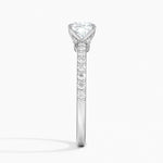 Luxe Elodie Diamond Ring (1/4 ct. tw.) Platinum Cushion Engagement Ring