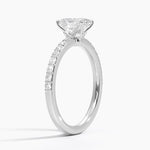 Luxe Elodie Diamond Ring (1/4 ct. tw.) Platinum Oval Engagement Ring