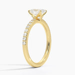 Luxe Elodie Diamond Ring (1/4 ct. tw.) Yellow Gold 18k Oval Engagement Ring