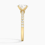 Luxe Elodie Diamond Ring (1/4 ct. tw.) Yellow Gold 18k Oval Engagement Ring