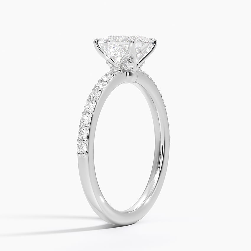 Luxe Elodie Diamond Ring (1/4 ct. tw.) Platinum Princess Engagement Ring